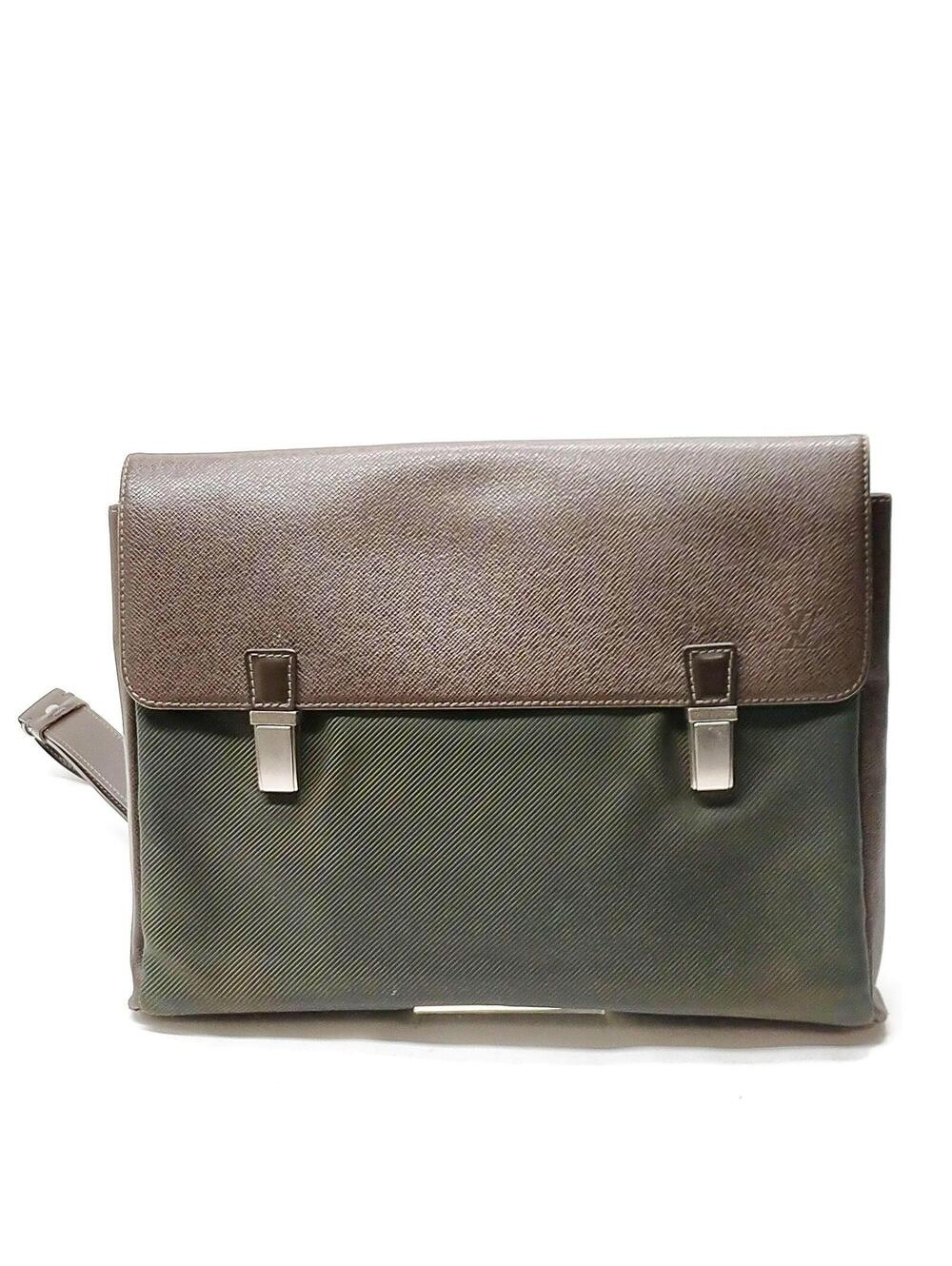 LOUIS VUITTON Shoulder Bag M30882 Saratov GM Green Taiga 2664303
